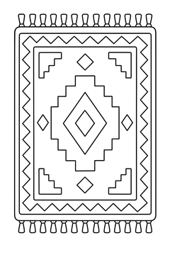 Rug line art