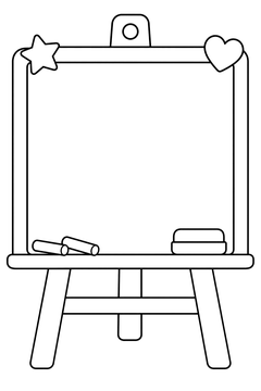 Chalkboard line art