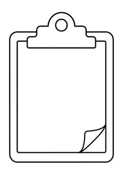Clipboard line art