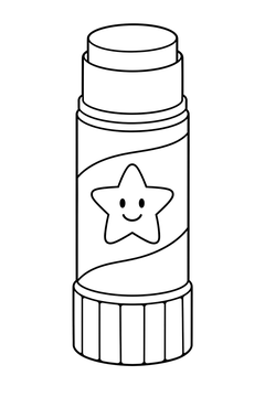 Glue Stick line art