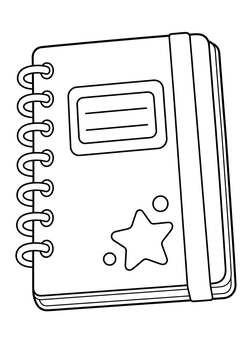 Notebook line art