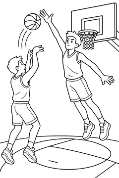 Shot Block line art