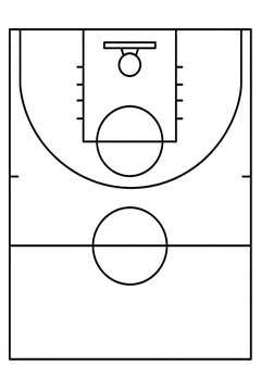 Court Lines line art