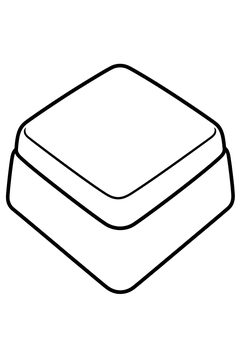 Chocolate Square line art