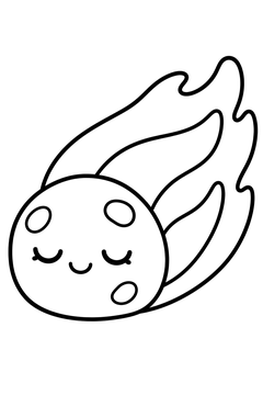Sleepy Comet line art