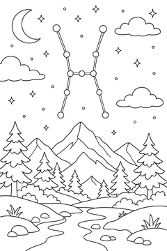 Orion line art