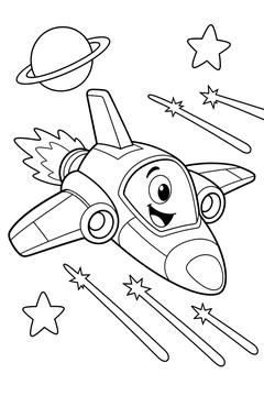 Fighter Dodges Blasts line art