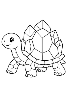 Crystal Turtle line art