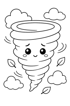 Shy Tornado line art