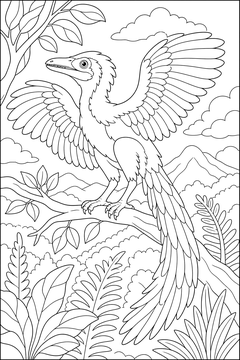 Archaeopteryx line art