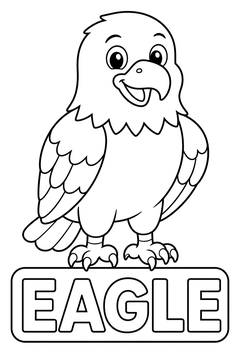 Eagle line art
