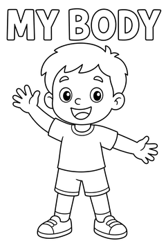 Label the Body line art