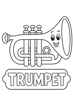 Trumpet line art
