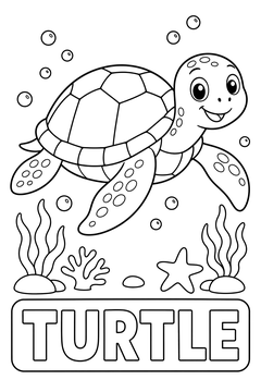 Turtle line art