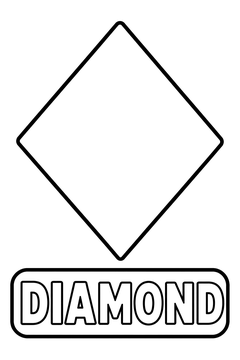 Diamond line art
