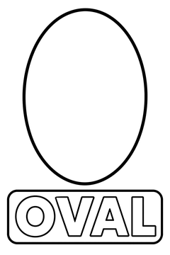 Oval line art