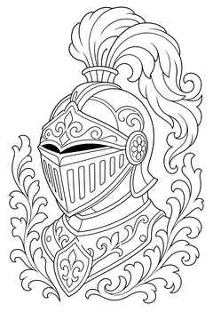 Helmet line art