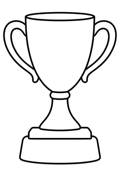 Champion Trophy line art