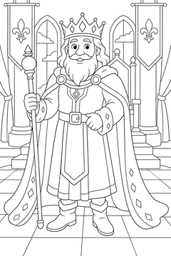Charlemagne line art