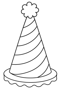 Star Spangled Hat line art