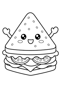 Sandwich line art