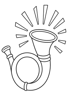 Glowing Horn line art