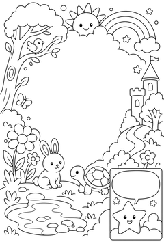 Inset Panel Within Panel line art