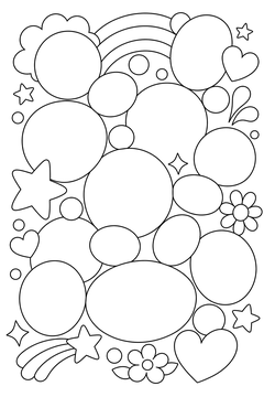 Overlapping Circle Panels line art