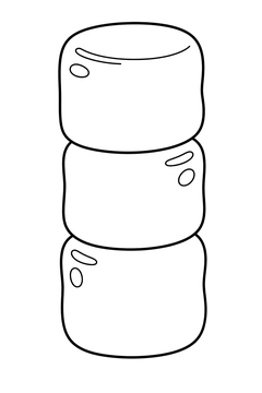 Marshmallow Stack line art