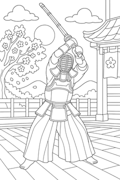Bamboo Sword line art
