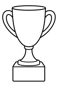 Champion Trophy line art