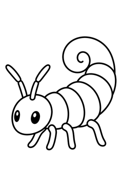 Springtail line art