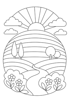 Bulging Line Dome line art