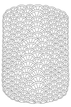 Undulating Scale Field line art