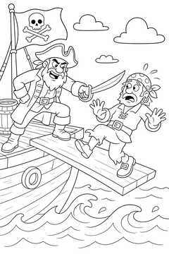 Plank Standoff line art