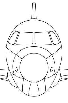 Jet Cockpit Window line art