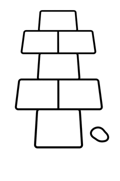 Hopscotch Grid line art