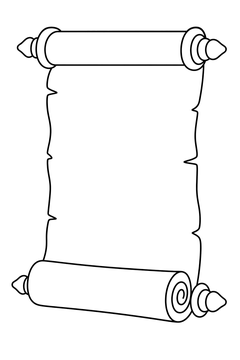 Long Scroll Unrolling At The Bottom line art