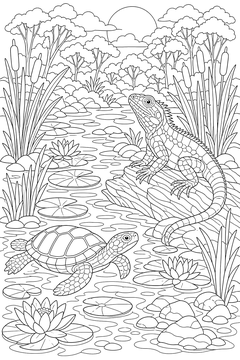 Billabong line art