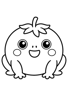 Tomato Frog line art