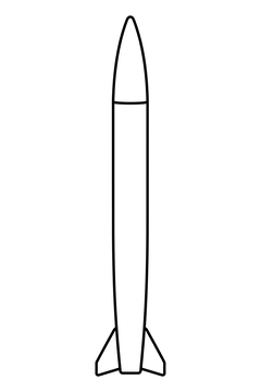 Needle-Nose Rocket line art
