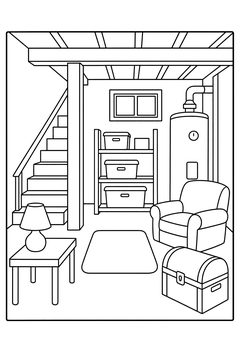 Basement line art