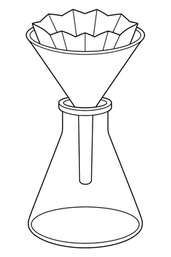 Funnel and Filter line art
