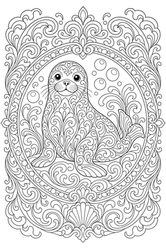 Seal Pattern line art