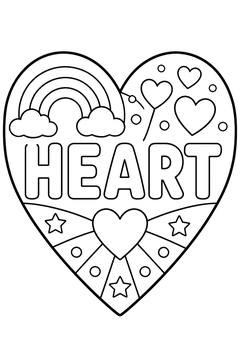 Heart line art