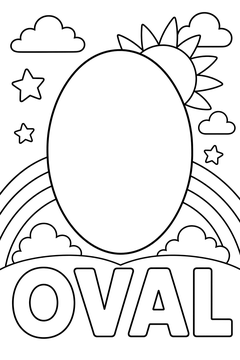 Oval line art