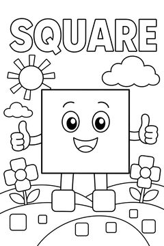Square line art