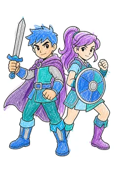Colored example 1