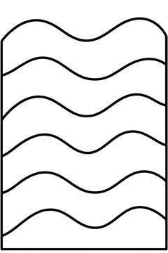 Wavy Stripes line art