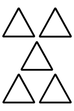 Big Triangles line art